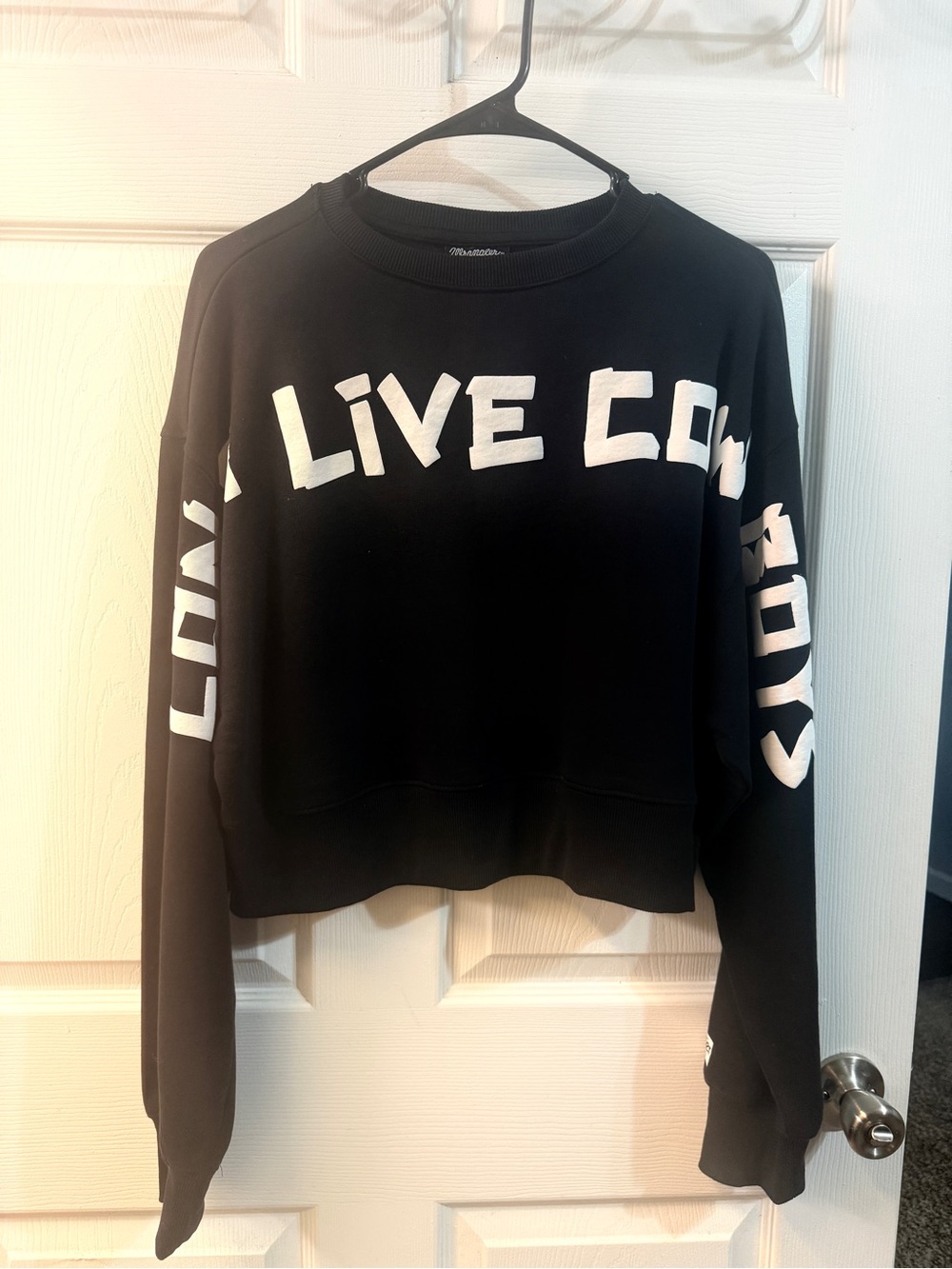 Wrangler Black Sweatshirt with White Graphic